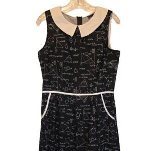 Modcloth Retrolicious A-line Chemistry Math Equations Dress Size L